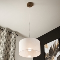 Brilagi - Lustra ar auklu ANTHONY 1xE27/60W/230V ozols/balta