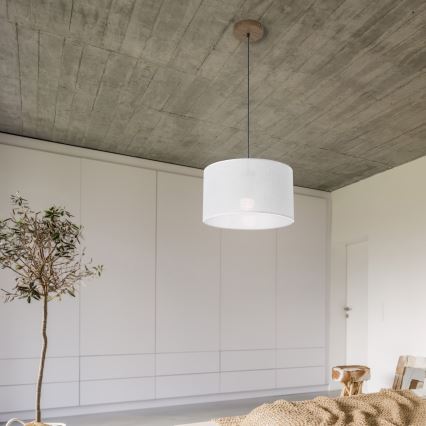 Brilagi - Lustra ar auklu ANTHONY 1xE27/60W/230V ozols/balta