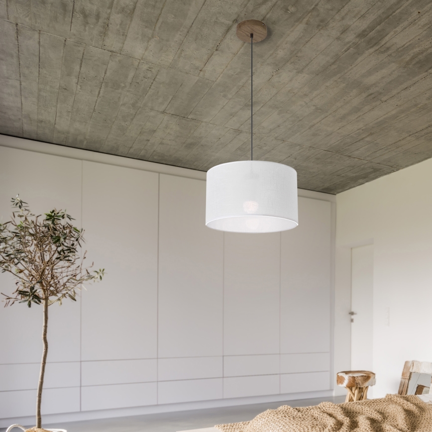 Brilagi - Lustra ar auklu ANTHONY 1xE27/60W/230V ozols/balta