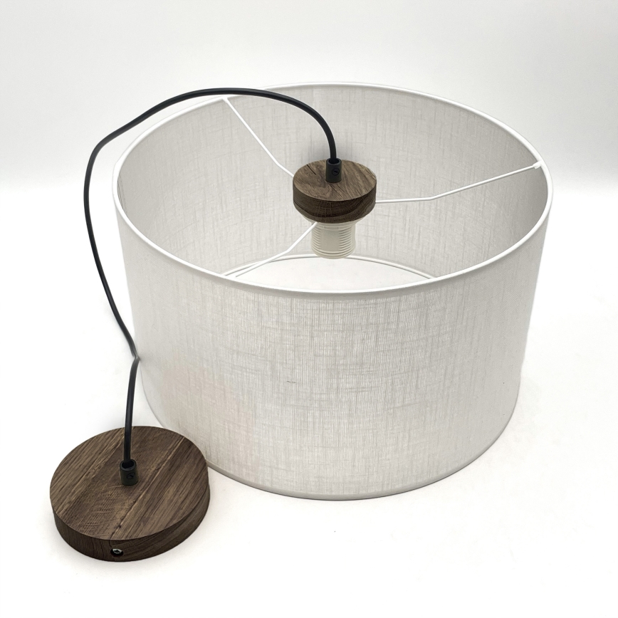 Brilagi - Lustra ar auklu ANTHONY 1xE27/60W/230V ozols/balta