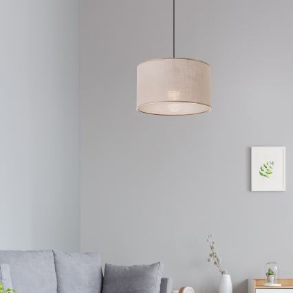 Brilagi - Lustra ar auklu ANTHONY 1xE27/60W/230V ozols/bēša