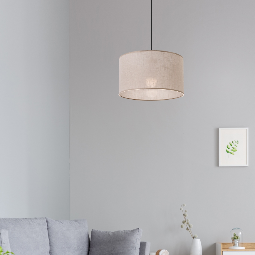 Brilagi - Lustra ar auklu ANTHONY 1xE27/60W/230V ozols/bēša