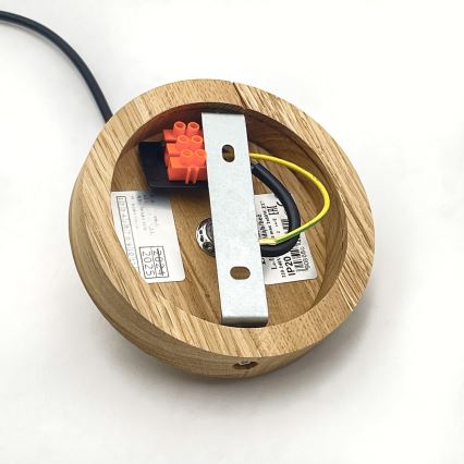 Brilagi - Lustra ar auklu ANTHONY 1xE27/60W/230V ozols/bēša