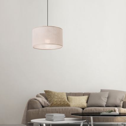 Brilagi - Lustra ar auklu ANTHONY 1xE27/60W/230V ozols/bēša