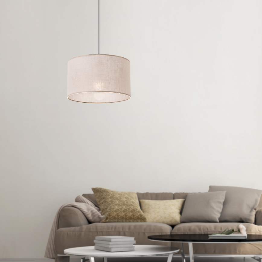 Brilagi - Lustra ar auklu ANTHONY 1xE27/60W/230V ozols/bēša