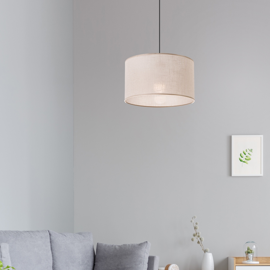 Brilagi - Lustra ar auklu ANTHONY 1xE27/60W/230V ozols/bēša