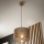 Brilagi - Lustra ar auklu ANTHONY 1xE27/60W/230V ozols/brūna