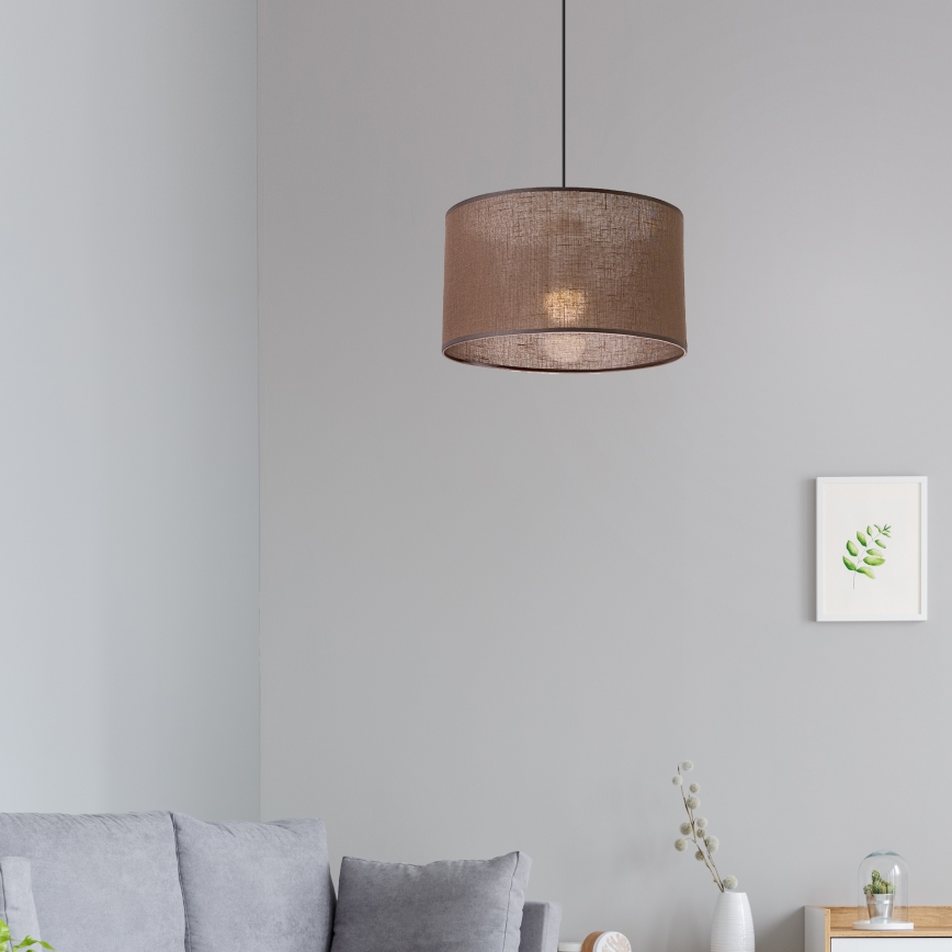 Brilagi - Lustra ar auklu ANTHONY 1xE27/60W/230V ozols/brūna