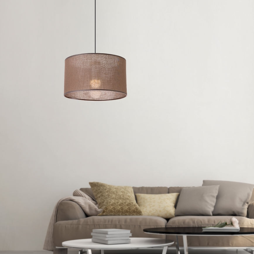 Brilagi - Lustra ar auklu ANTHONY 1xE27/60W/230V ozols/brūna