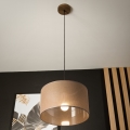 Brilagi - Lustra ar auklu ANTHONY 1xE27/60W/230V ozols/brūna