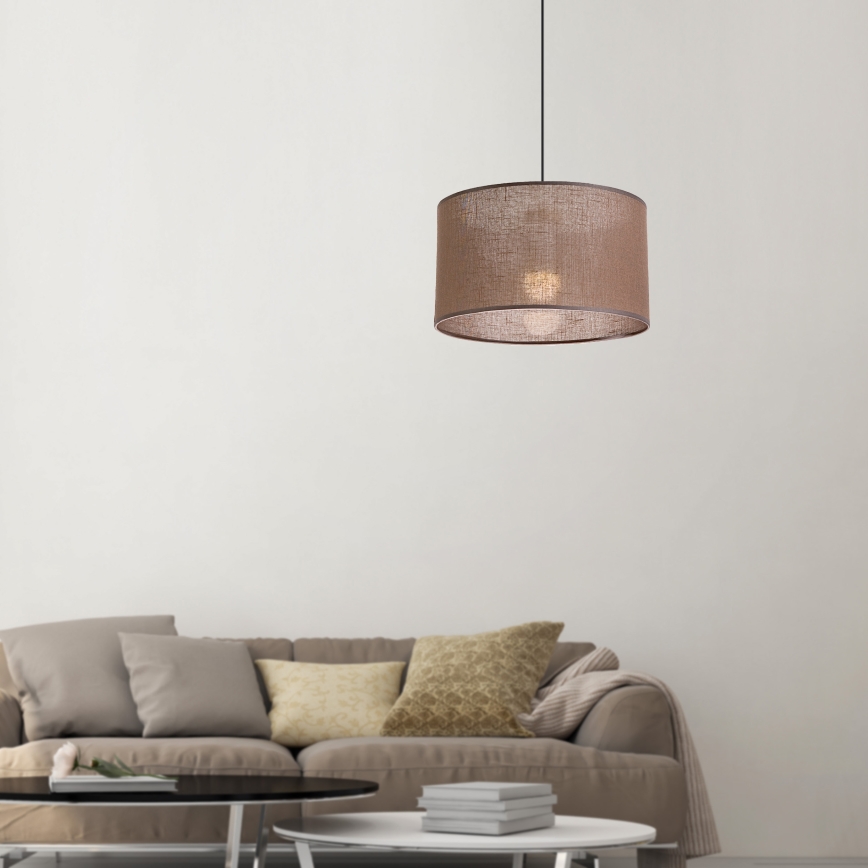 Brilagi - Lustra ar auklu ANTHONY 1xE27/60W/230V ozols/brūna