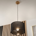 Brilagi - Lustra ar auklu ANTHONY 1xE27/60W/230V ozols/melna
