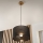 Brilagi - Lustra ar auklu ANTHONY 1xE27/60W/230V ozols/melna