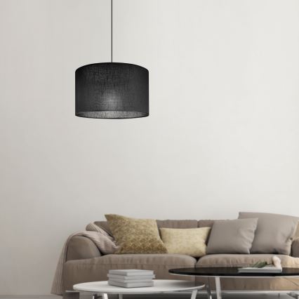 Brilagi - Lustra ar auklu ANTHONY 1xE27/60W/230V ozols/melna