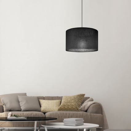 Brilagi - Lustra ar auklu ANTHONY 1xE27/60W/230V ozols riekstkoks/melna