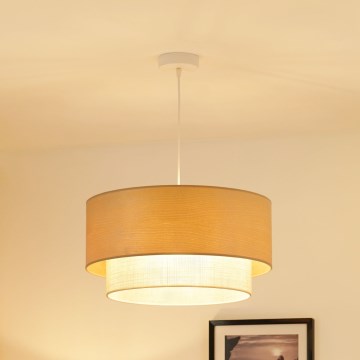 Brilagi - Lustra ar auklu ARIZONA BOHO 1xE27/15W/230V d. 45 cm bēša/balta