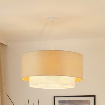 Brilagi - Lustra ar auklu ARIZONA BOHO 1xE27/15W/230V d. 60 cm bēša/balta