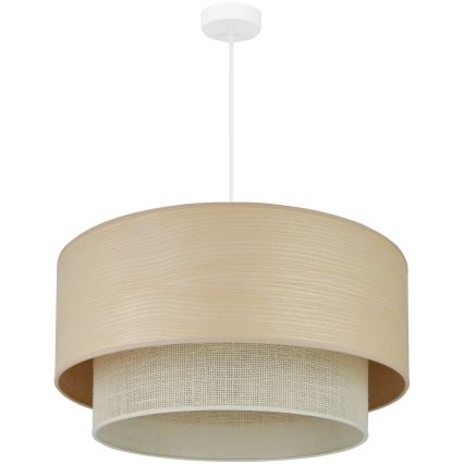 Brilagi - Lustra ar auklu ARIZONA BOHO 1xE27/15W/230V d. 60 cm bēša/balta