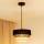Brilagi - Lustra ar auklu ASPEN LUNETA 1xE27/15W/230V d. 25 cm melna/bēša/krēmkrāsa
