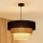 Brilagi - Lustra ar auklu ASPEN LUNETA 1xE27/15W/230V d. 45 cm melna/bēša/krēmkrāsa