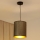 Brilagi - Lustra ar auklu BOSTON ROLLER 1xE27/15W/230V d. 21 cm salmi brūna/zelta