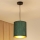 Brilagi - Lustra ar auklu BOSTON ROLLER 1xE27/15W/230V d. 21 cm salmi zaļa/zelta