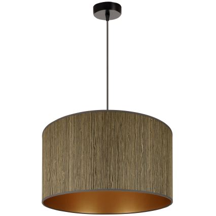 Brilagi - Lustra ar auklu BOSTON ROLLER 1xE27/15W/230V d. 45 cm salmi brūna/zelta