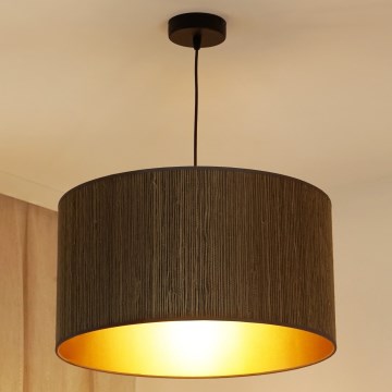 Brilagi - Lustra ar auklu BOSTON ROLLER 1xE27/15W/230V d. 45 cm salmi brūna/zelta