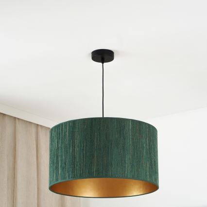 Brilagi - Lustra ar auklu BOSTON ROLLER 1xE27/15W/230V d. 45 cm salmi zaļa/zelta