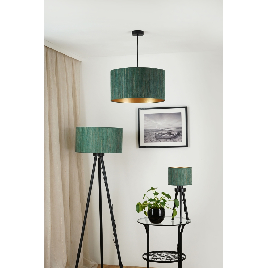 Brilagi - Lustra ar auklu BOSTON ROLLER 1xE27/15W/230V d. 45 cm salmi zaļa/zelta
