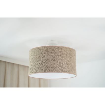 Brilagi - Lustra ar auklu BOUCLE ROLLER 1xE27/15W/230V d. 45 cm brūna