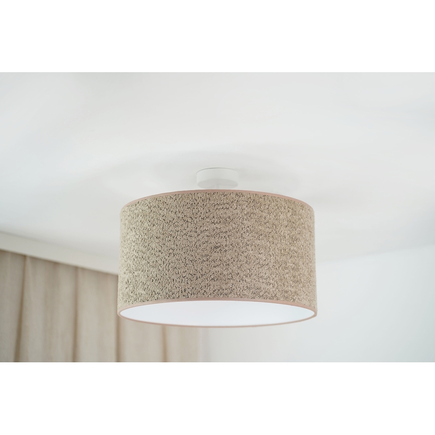 Brilagi - Lustra ar auklu BOUCLE ROLLER 1xE27/15W/230V d. 45 cm brūna
