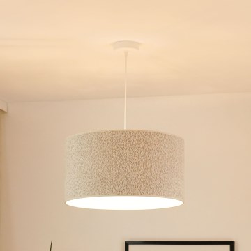 Brilagi - Lustra ar auklu BOUCLE ROLLER 1xE27/15W/230V d. 45 cm krēmkrāsa