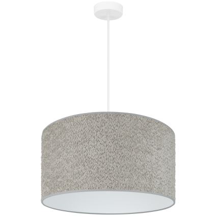 Brilagi - Lustra ar auklu BOUCLE ROLLER 1xE27/15W/230V d. 45 cm pelēka