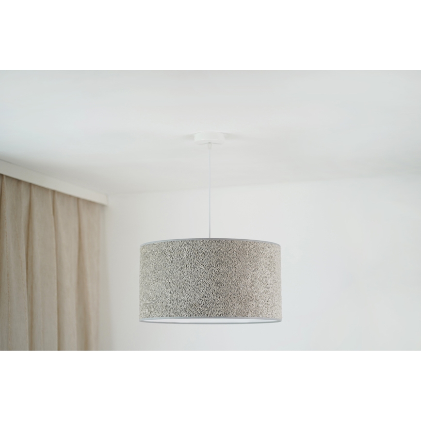 Brilagi - Lustra ar auklu BOUCLE ROLLER 1xE27/15W/230V d. 45 cm pelēka