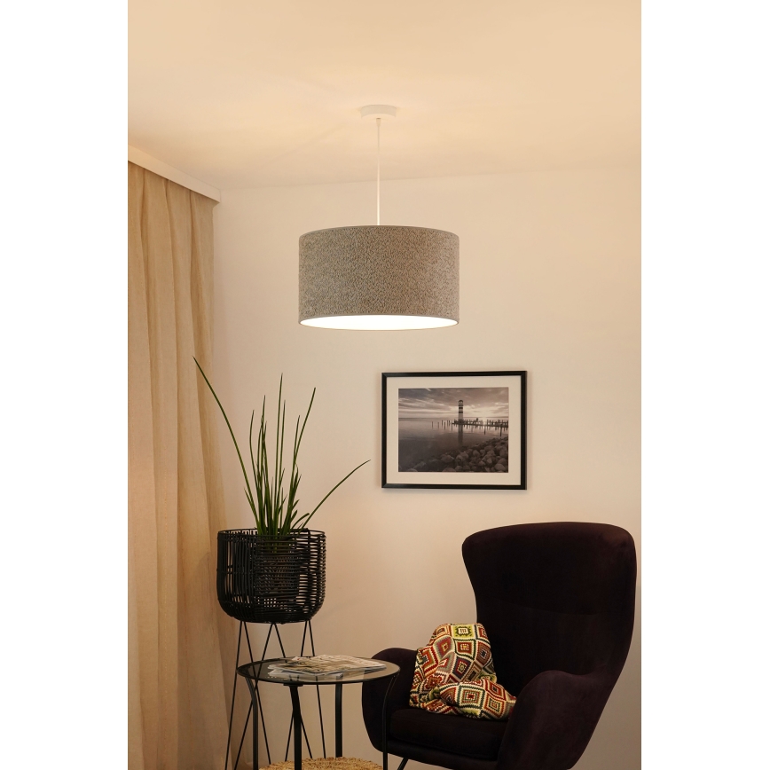 Brilagi - Lustra ar auklu BOUCLE ROLLER 1xE27/15W/230V d. 45 cm pelēka