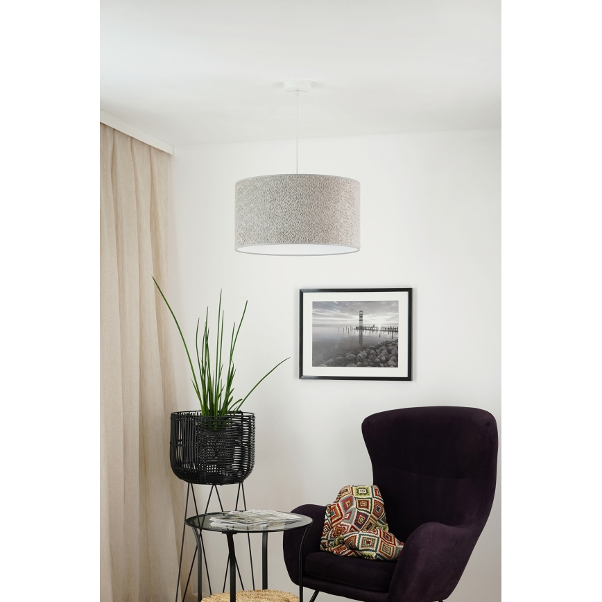 Brilagi - Lustra ar auklu BOUCLE ROLLER 1xE27/15W/230V d. 45 cm pelēka