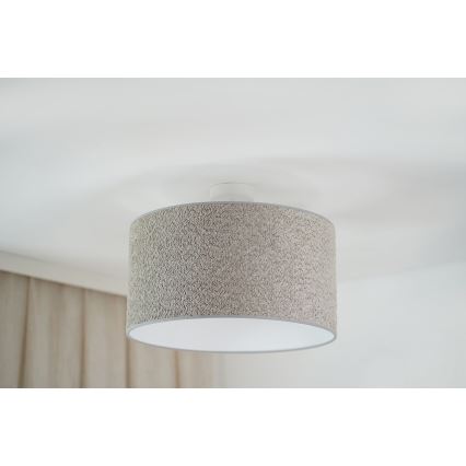 Brilagi - Lustra ar auklu BOUCLE ROLLER 1xE27/15W/230V d. 45 cm pelēka