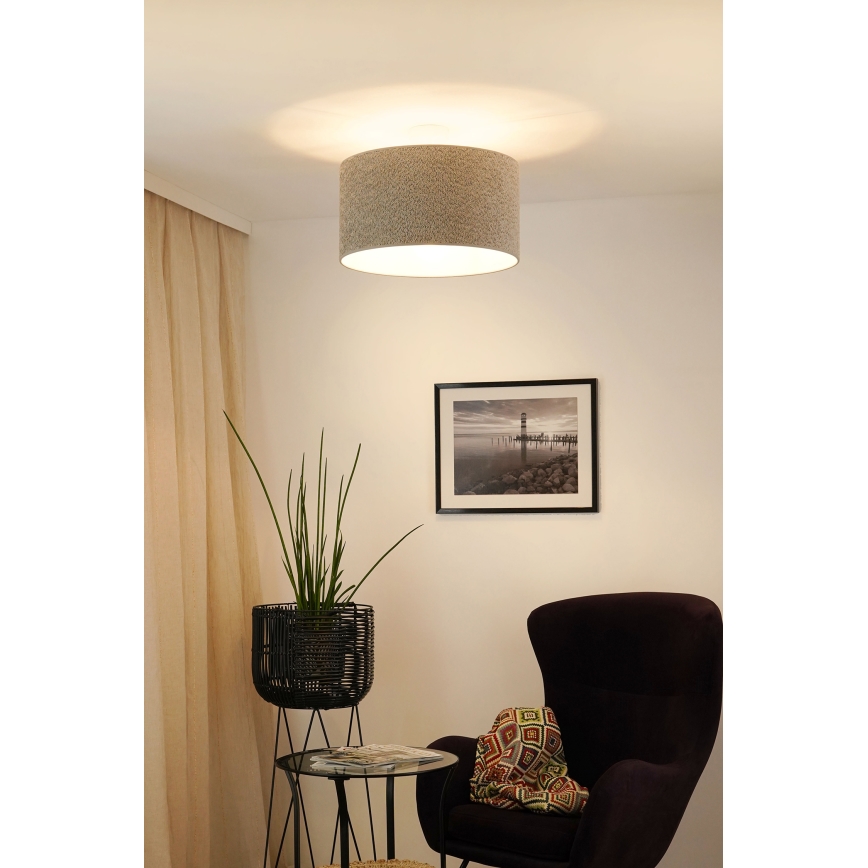 Brilagi - Lustra ar auklu BOUCLE ROLLER 1xE27/15W/230V d. 45 cm pelēka