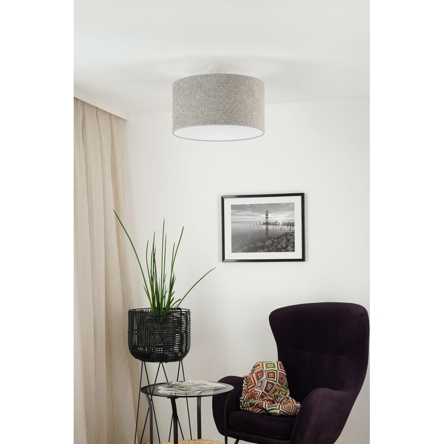 Brilagi - Lustra ar auklu BOUCLE ROLLER 1xE27/15W/230V d. 45 cm pelēka