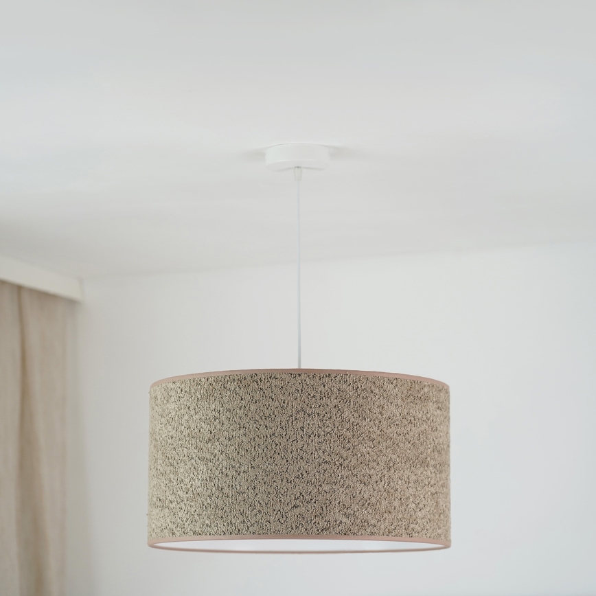 Brilagi - Lustra ar auklu BOUCLE ROLLER 1xE27/15W/230V d. 50 cm brūna