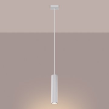Brilagi - Lustra ar auklu CRESTO 1xGU10/10W/230V balta