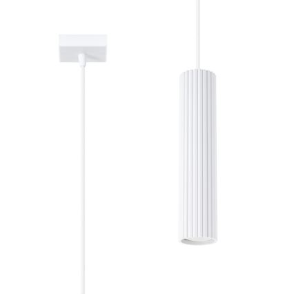 Brilagi - Lustra ar auklu CRESTO 1xGU10/10W/230V balta