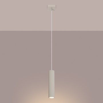 Brilagi - Lustra ar auklu CRESTO 1xGU10/10W/230V krēmkrāsa
