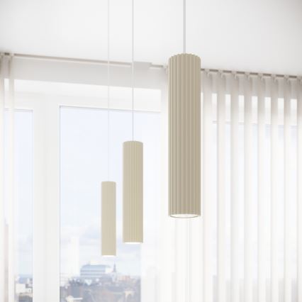 Brilagi - Lustra ar auklu CRESTO 1xGU10/10W/230V krēmkrāsa
