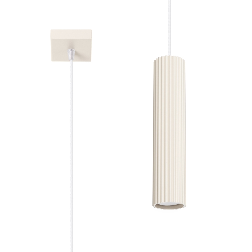 Brilagi - Lustra ar auklu CRESTO 1xGU10/10W/230V krēmkrāsa