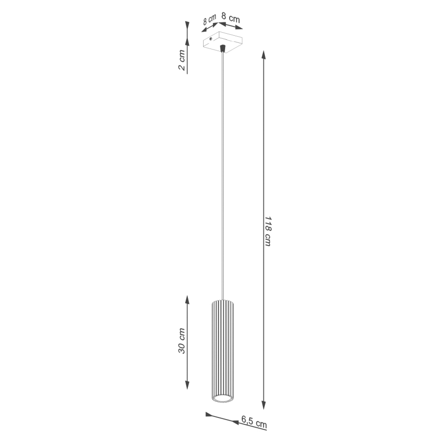 Brilagi - Lustra ar auklu CRESTO 1xGU10/10W/230V krēmkrāsa