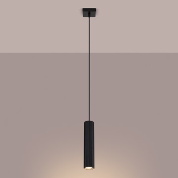 Brilagi - Lustra ar auklu CRESTO 1xGU10/10W/230V melna