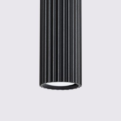 Brilagi - Lustra ar auklu CRESTO 1xGU10/10W/230V melna