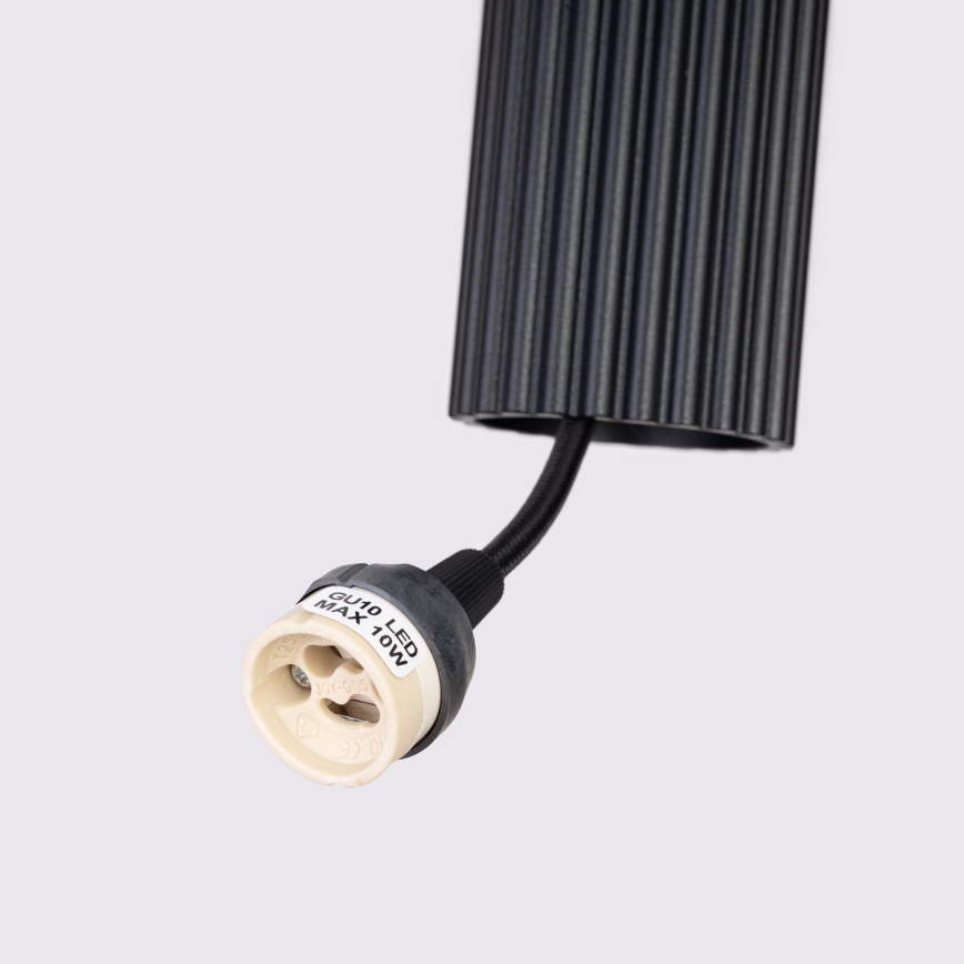 Brilagi - Lustra ar auklu CRESTO 1xGU10/10W/230V melna